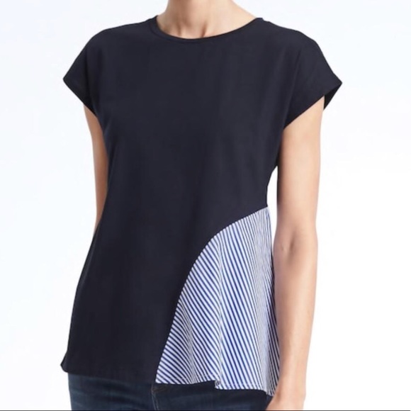 Banana Republic Tops - Banana republic navy couture tees